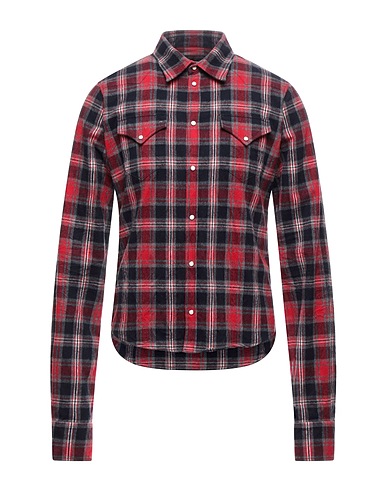 DSQUARED2 Checked shirt Red 100% Cotton