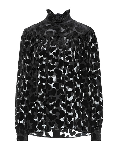 SAINT LAURENT Top Nero 68% Viscosa, 32% Seta