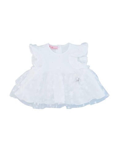 MISS BLUMARINE Top Bianco 94% Cotone, 6% Elastan