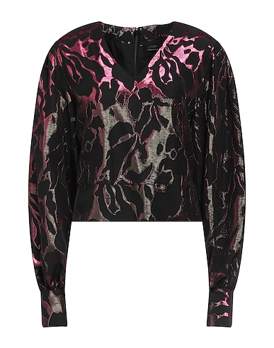 FEDERICA TOSI Top Pink 59% Acetate, 33% Cotton, 8% Metallic fiber, PBT - Polybutylene terephthalate