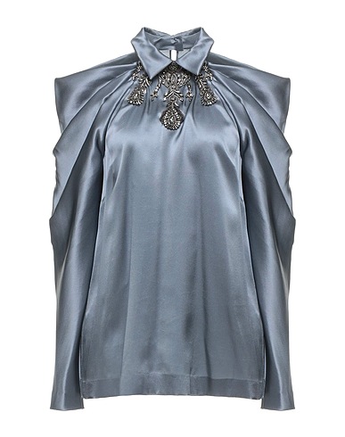 ALBERTA FERRETTI Silk top Lead 100% Silk, Glass, Metallic fiber, Polyester, Acrylic