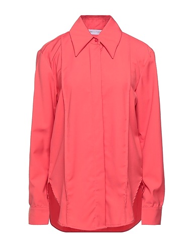 WEILI ZHENG Camicie e bluse tinta unita Corallo 75% Poliestere, 25% Viscosa