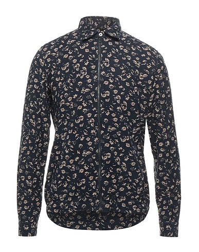 ALESSANDRO GHERARDI Patterned shirt Midnight blue 100% Cotton