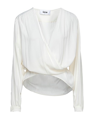 GRIFONI Top Ivory 69% Acetate, 31% Silk