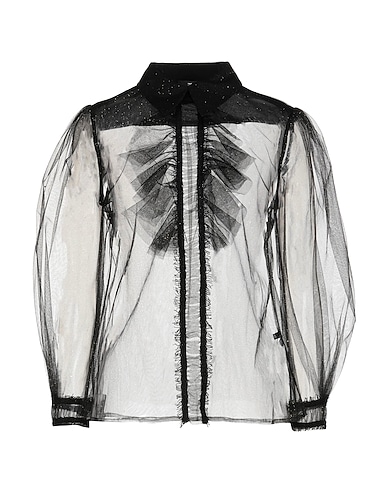 ELISABETTA FRANCHI Top Black 100% Polyamide, Polyester