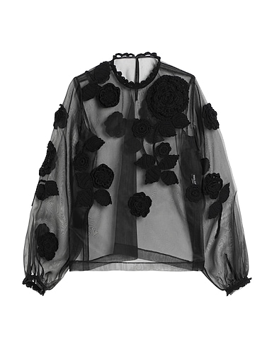 DOLCE&GABBANA Top Black 90% Polyamide, 10% Polyester, Cashmere