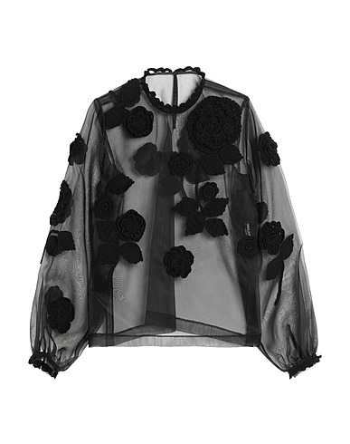 DOLCE&GABBANA Top NERO 90% Polyamide, 10% Polyester, Cashmere