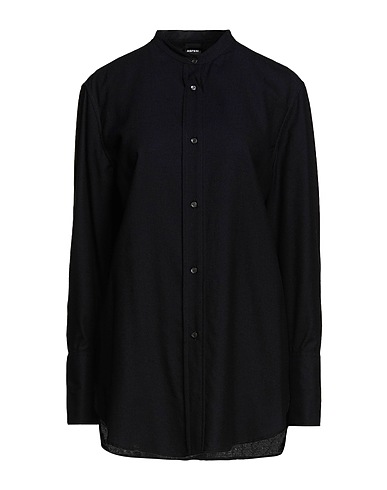 ASPESI Solid color shirts & blouses Midnight blue 100% Wool