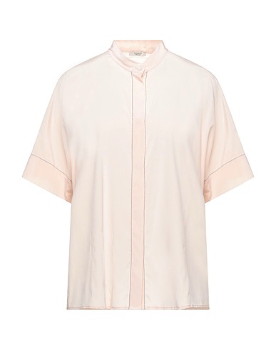 PESERICO Shirts Light pink 94% Silk, 6% Elastane