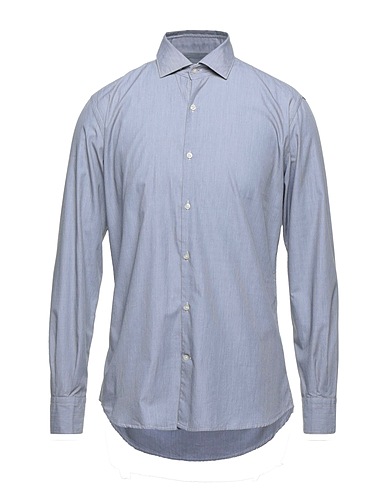 BROOKSFIELD Solid colour shirt Grey 100% Cotton