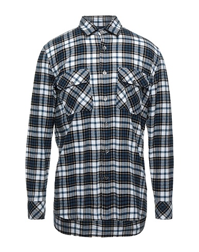 BROOKSFIELD Camicia a quadri Verde petrolio 100% Cotone