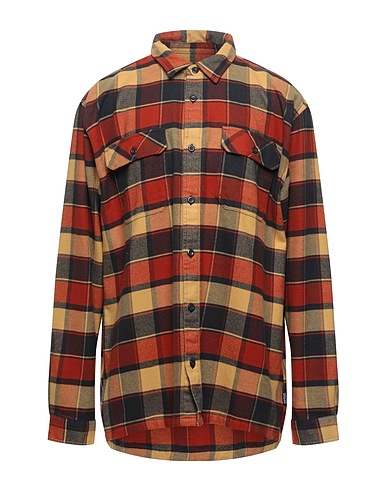 PATAGONIA Checked shirt Orange 100% Organic cotton