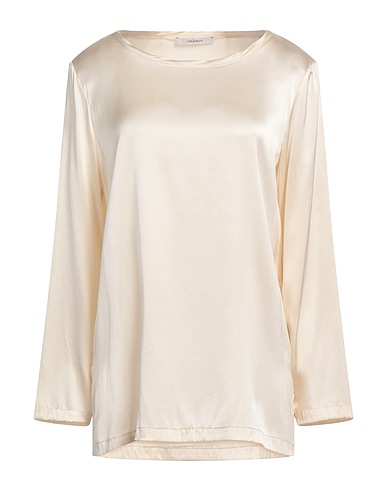 MALÌPARMI Top Ivory 96% Silk, 4% Elastane