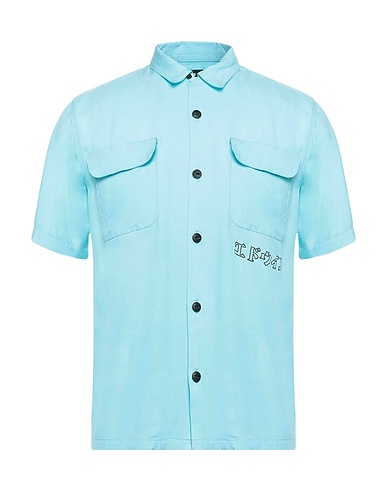 EDWIN Shirts Turquoise 100% Cotton