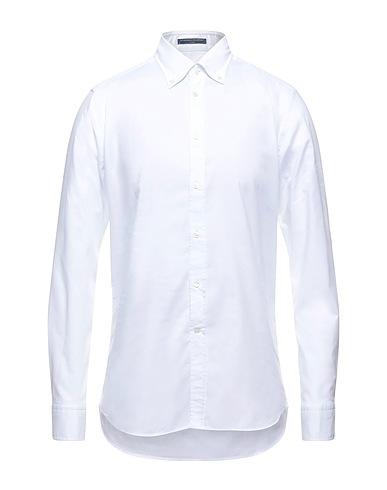 B.D.BAGGIES Camicia tinta unita Bianco 100% Cotone
