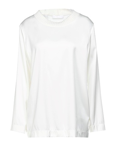 FABIANA FILIPPI Τοπ Λευκό 96% Μετάξι, 4% Ελαστάνη, Μαλλί μερινός, Κασμίρι