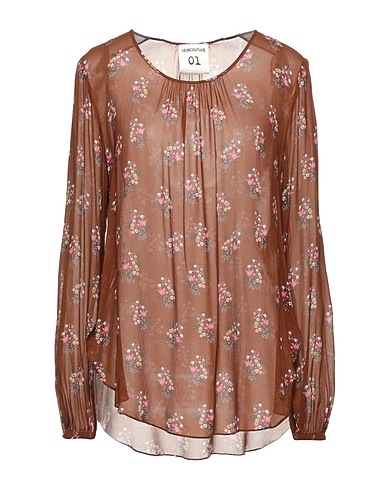 SEMICOUTURE Top Marrone 100% Viscosa