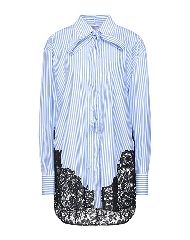 VALENTINO GARAVANI ストライプ柄シャツ アジュールブルー コットン 100% / レーヨン / ナイロン
