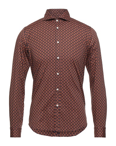 GMF 965 Patterned shirt Midnight blue 97% Cotton, 3% Elastane