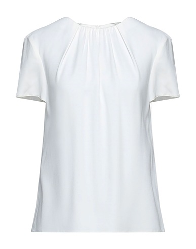 EMPORIO ARMANI Top White 70% Acetate, 30% Viscose