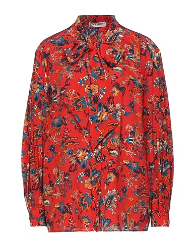 GIVENCHY Floral shirts & blouses Red 100% Silk