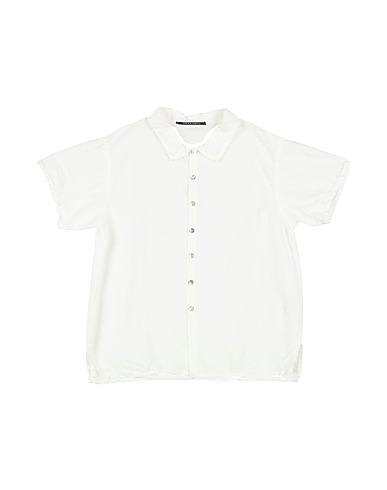 ALBUM DI FAMIGLIA Solid colour shirt White 100% Cotton