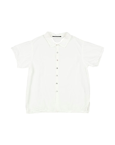 ALBUM DI FAMIGLIA Solid color shirt BIANCO 100% Cotton