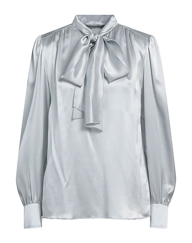 ALBERTA FERRETTI Silk top Light grey 100% Silk