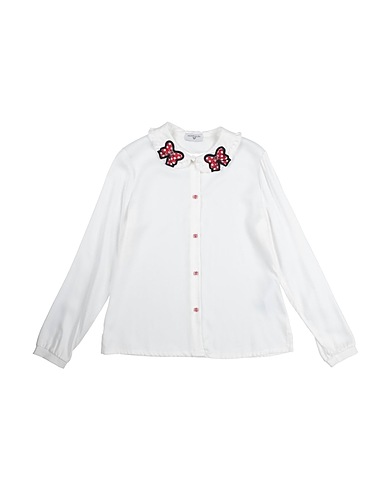 MONNALISA Camicie  e bluse fantasia Bianco 100% Viscosa