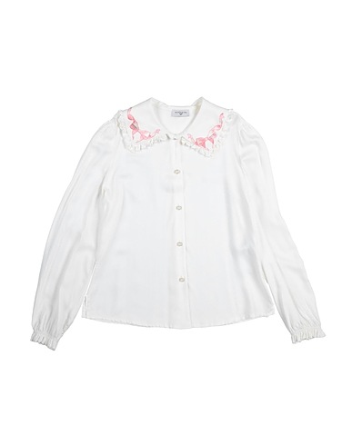 MONNALISA Patterned shirts & blouses White 100% Viscose