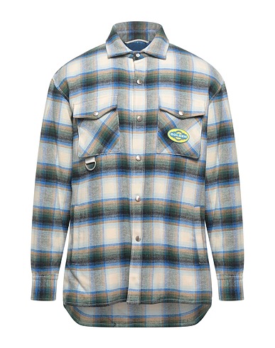 GOLDEN GOOSE Checked shirt Green 100% Cotton