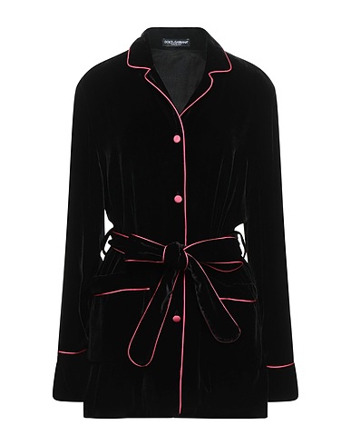 DOLCE&GABBANA Solid color shirts & blouses Black 82% Viscose, 18% Silk