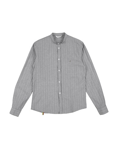MANUEL RITZ Patterned shirt Grey 100% Cotton