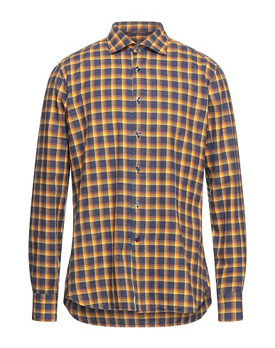 TINTORIA MATTEI 954 Checked shirt Marigold 100% Cotton
