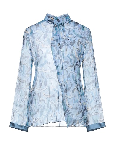 EMPORIO ARMANI Top Sky blue 100% Polyester