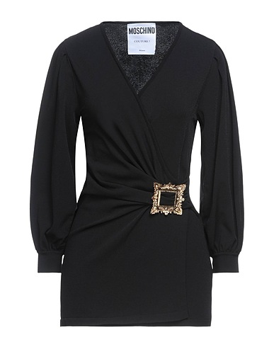 MOSCHINO Top Black 86% Viscose, 14% Polyester