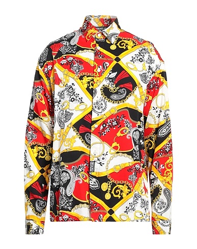 VERSACE JEANS COUTURE Patterned shirt Red 100% Viscose