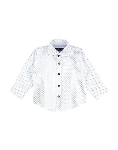 MANUELL & FRANK Patterned shirt White 100% Cotton