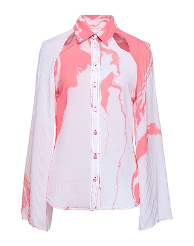 THEBE MAGUGU Patterned shirts & blouses Coral 100% Polyester