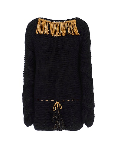 STELLA PARDO Sweaters and Sweatshirts Black 50% Alpaca, 50% Acrylic