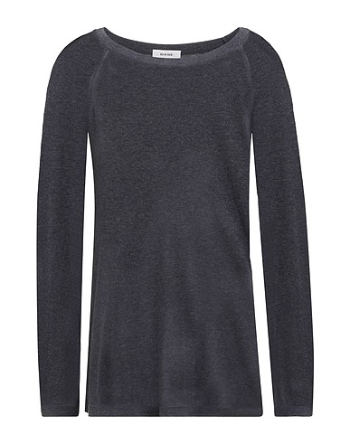 BASE MILANO Sweater Charcoal 92% Cotton, 8% Polyamide