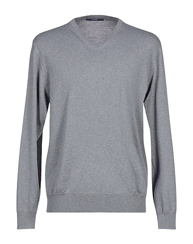 PAL ZILERI Pullover Grigio 100% Lana Vergine