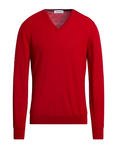 GRAN SASSO Jumper Tomato red 100% Virgin Wool