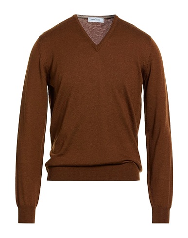 GRAN SASSO Sweater Chocolate brown 100% Virgin Wool