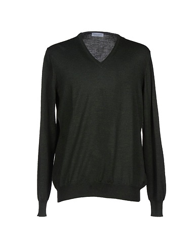 GRAN SASSO Pullover Verde militare 100% Lana Vergine