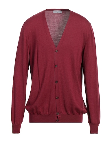 GRAN SASSO Cardigan Bordeaux 100% Lana Vergine