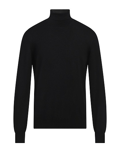 BARBA Napoli Polo neck Black 100% Virgin Wool