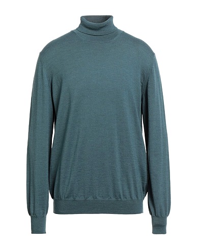 BARBA Napoli Polo neck Deep teal 100% Virgin Wool