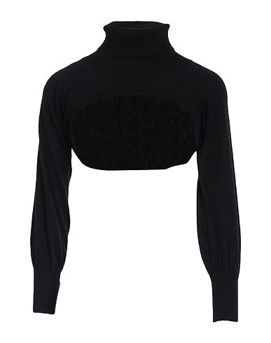 FRANKIE MORELLO Polo neck Black 100% Cotton