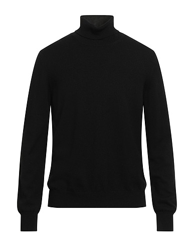 GRAN SASSO Polo neck Black 80% Wool, 10% Cashmere, 10% Viscose
